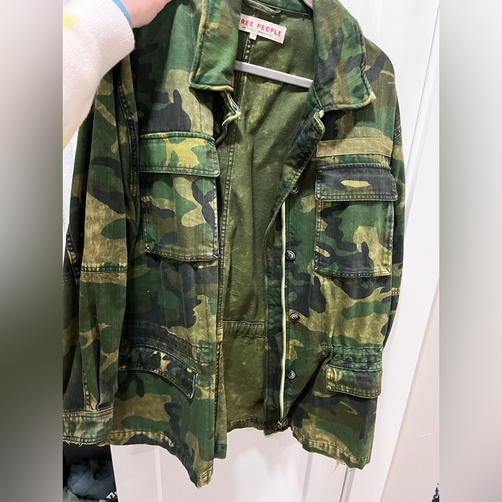 Free People Camo jacket